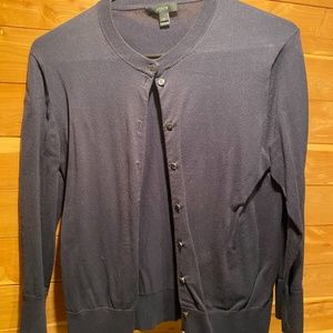 J Crew navy cardigan